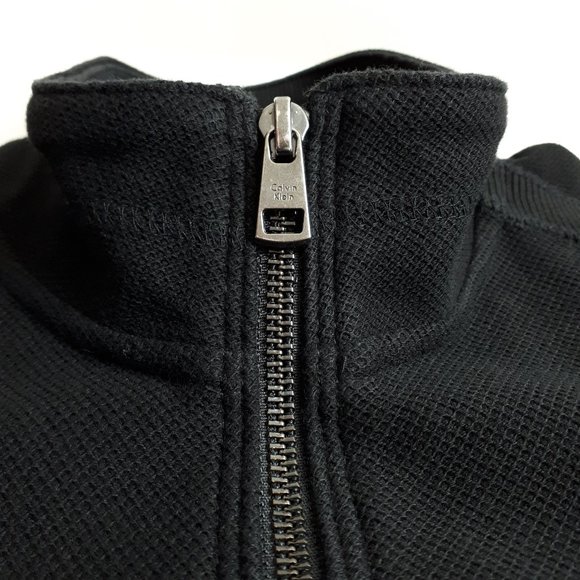 Calvin Klein Black Full Zip Sweater Jacket - Picture 4 of 16